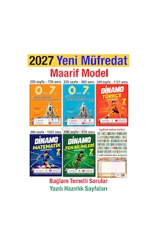 7. Sınıf 2027 0'dan 7'ye Konu Matematik Fen Bilimleri Türkçe Dinamo Soru Bankası Maarif Yeni Müfredat Bağlam Temelli 7. Sınıf 2027 0'dan 7'ye Konu Matematik Fen Bilimleri Türkçe Dinamo Soru Bankası Maarif Yeni Müfredat Bağlam Temelli