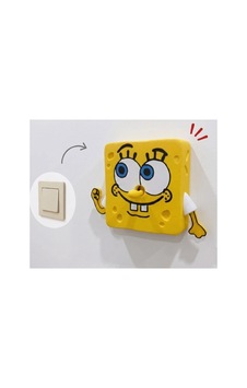 Süngerbob Temalı Duvar Prizi-anahtarı Çerçevesi - Dekoratif Anahtar Çerçevesi Süsü - Çocuk Odası, Gamer Odası Anahtar Süsü - Priz Çerçeve - Anahtar Çerçeve - Priz Anahtar Çerçevesi
