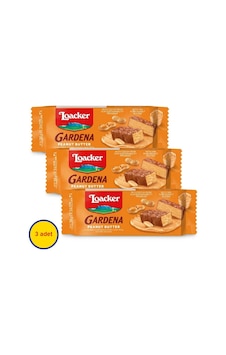 Loacker Gardena Peanut Butter - Çikolata Kaplamalı Yer Fıstığı Ezmesi Kreması Dolgulu Çıtır Gofret 38 G 3 Adet Loacker Gardena Peanut Butter - Çikolata Kaplamalı Yer Fıstığı Ezmesi Kreması Dolgulu Çıtır Gofret 38 G 3 Adet