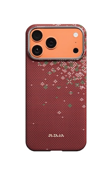 İphone 17 Pro Max Uyumlu Kılıf M-safe Şarjlı Aramid Fiber Pitaka Sakura Hours Serisi Kapak Kırmızı İphone 17 Pro Max Uyumlu Kılıf M-safe Şarjlı Aramid Fiber Pitaka Sakura Hours Serisi Kapak Kırmızı