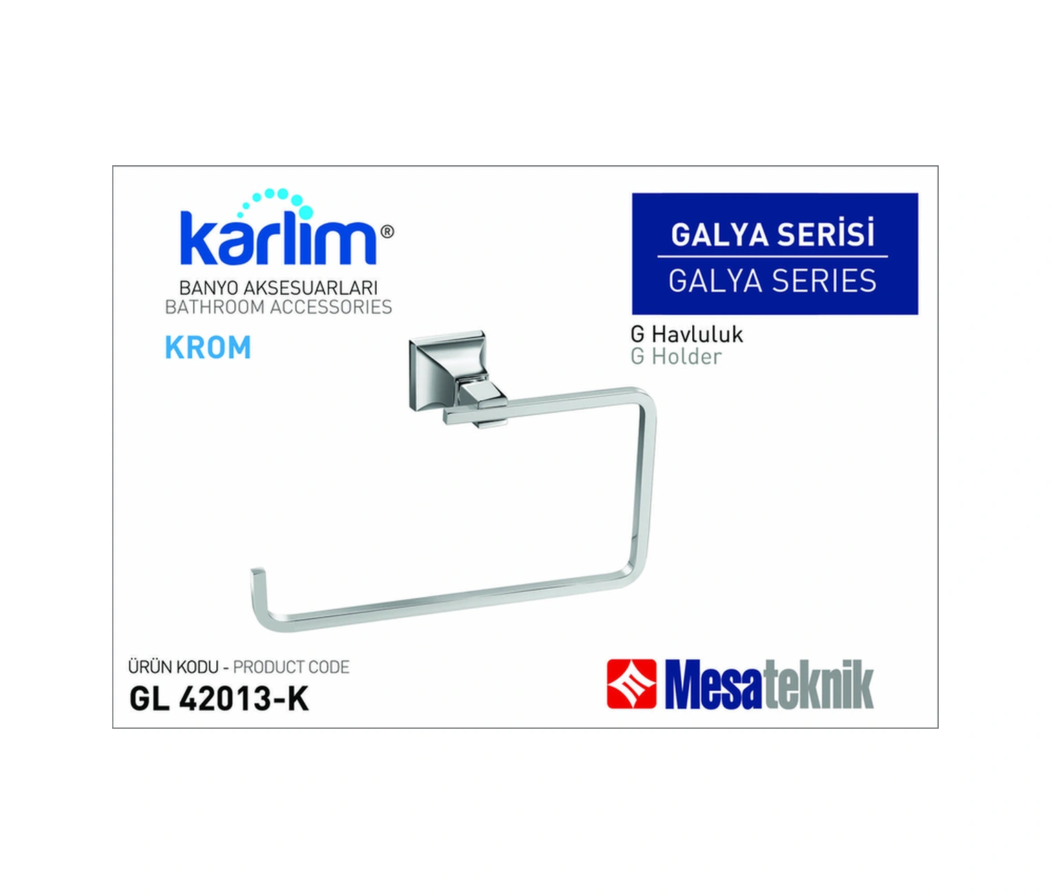 Karlim Galya Serisi G Havluluk Krom Karlim Galya Serisi G Havluluk Krom