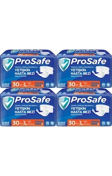 Prosafe Belbantlı Hasta Bezi Large Büyük 4 X 30'lu L Prosafe Belbantlı Hasta Bezi Large Büyük 4 X 30'lu L