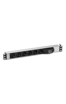Formrack 6 Lı 19" Sigortalı  Alumınyum Priz
