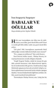 Babalar Ve Oğullar - Ivan Sergeyeviç - Turkuvaz Babalar Ve Oğullar - Ivan Sergeyeviç - Turkuvaz