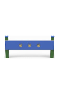 Köpek Parkuru Pati Desenli Atlama Engeli-1202 Köpek Parkuru Pati Desenli Atlama Engeli-1202