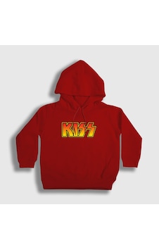 Presmono Unisex Çocuk Logo Kiss Kapüşonlu Sweatshirt Kırmızı Presmono Unisex Çocuk Logo Kiss Kapüşonlu Sweatshirt Kırmızı