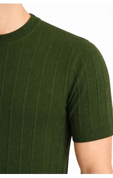 Modi Green Erkek Günlük Stil Haki Yazlık Fitilli Kısa Kol Bisiklet Yaka Tişö Modi Green Erkek Günlük Stil Haki Yazlık Fitilli Kısa Kol Bisiklet Yaka Tişö