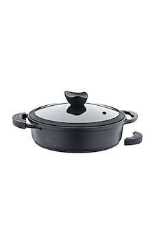 Olika PK2604 Palladium Siyah Kısa Tencere 26 CM