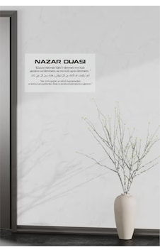 Nazar Duası Arapça Türkçe Şeffaf Etiket 7x15 Cm Nazar Duası Arapça Türkçe Şeffaf Etiket 7x15 Cm