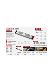 30 Amper Slim Adaptör - Ct-2678 30 Amper Slim Adaptör - Ct-2678