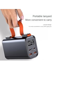 50000mah Süper Fast Charge Led Işıklı Taşınabilir Power Bank 20.000 Mah