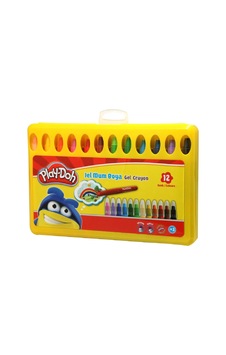 Mey İthalat Play-doh Jel Crayon 12 Renk Pp Box
