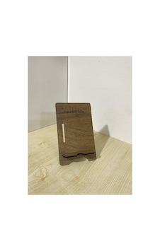 İsme Özel Minimalist Ahşap Telefon Standı Şarj Kanallı Masaüstü Tutucu Açık & Koyu Renk Seçenekli Ceviz İsme Özel Minimalist Ahşap Telefon Standı Şarj Kanallı Masaüstü Tutucu Açık & Koyu Renk Seçenekli Ceviz