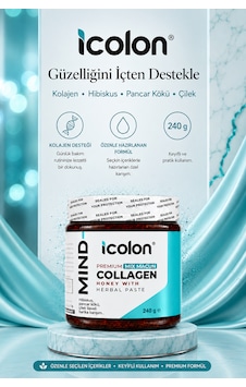 Mind Premium Mix Collagen Hibiskus Pancar Kökü Ve Çilek İçeren Kolajenli Bitkisel Macun 240 Gr