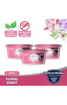 Glade Mini Jel Oda Kokusu Floral Buket 3'lü Set Glade Mini Jel Oda Kokusu Floral Buket 3'lü Set