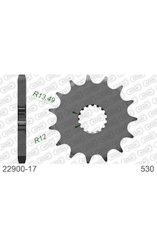 Afam Suzukı Gsx-r 1000 09-16 Abs Çelik Ön Dişli 530 Afam Suzukı Gsx-r 1000 09-16 Abs Çelik Ön Dişli 530