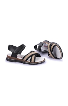 Kiko Kids Şb 2843-47 Orto pedik Kız Çocuk Sandalet Terlik Siyah Kiko Kids Şb 2843-47 Orto pedik Kız Çocuk Sandalet Terlik Siyah