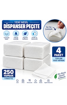 Dispenser Peçete Yeni Nesil 1000 Yaprak Dispenser Peçete Yeni Nesil 1000 Yaprak