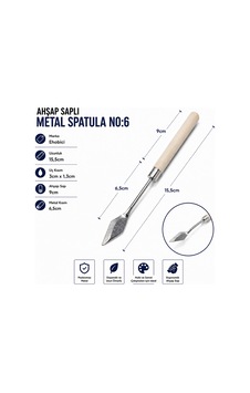 Ahşap Saplı Metal Spatula No:6 Diğer Ahşap Saplı Metal Spatula No:6 Diğer