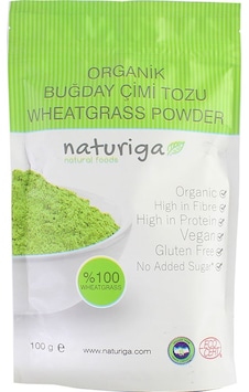 Naturiga Organik Buğday Çimi Tozu 100 Gr AROMASIZ