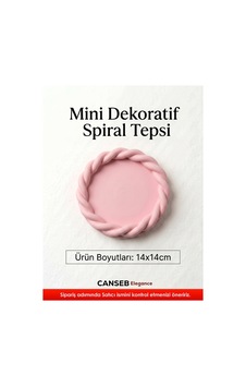 14x14cm - Premium - Bebe Pembesi - Dekoratif Sarmal Tepsi - El Boyaması İşçilik 14x14cm Ebat 14x14cm - Premium - Bebe Pembesi - Dekoratif Sarmal Tepsi - El Boyaması İşçilik 14x14cm Ebat