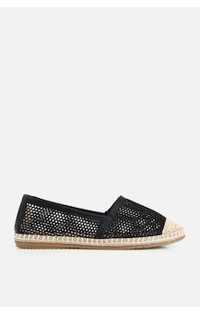 Yaya Kadın Siyah Simli Fileli Espadril Yaya Kadın Siyah Simli Fileli Espadril