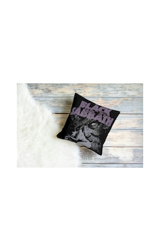 Metal Müzik Grubu Black Sabbath Mor Desenli Kare Yastık Kılıfı Çok Renkli Metal Müzik Grubu Black Sabbath Mor Desenli Kare Yastık Kılıfı Çok Renkli