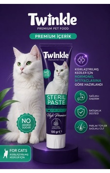 Twinkle Steril Paste Kedi Malt Macunu 100 Gr 12'li Paket