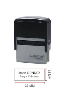 İsim Ünvan Kaşesi -matuya 11 Siyah Mürekkep Çoklu Renkli İsim Ünvan Kaşesi -matuya 11 Siyah Mürekkep Çoklu Renkli