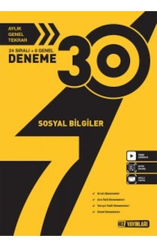 Hız Yayınları 7.Sınıf Sosyal Bilgiler 30 Lu Deneme Hız Yayınları 7.Sınıf Sosyal Bilgiler 30 Lu Deneme