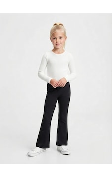 Dmb Kids Kız Çocuk İspanyol Paça Tayt Dmb-5663 Siyah