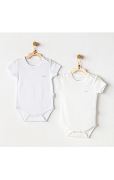 Andywawa Jacquard Basic 2'li Body Ac25554 Beyaz - Ekru Andywawa Jacquard Basic 2'li Body Ac25554 Beyaz - Ekru