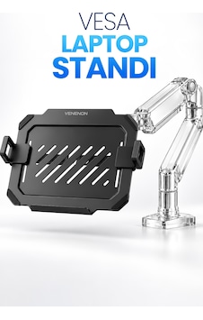 12-17,3" Laptop Standı Vesa Uyumlu Monitör Koluna Takılan Laptop Tutucu Stand Laptop Aparatı Vlh17 12-17,3" Laptop Standı Vesa Uyumlu Monitör Koluna Takılan Laptop Tutucu Stand Laptop Aparatı Vlh17