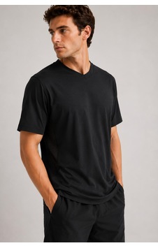 Alexander Gardi Nefes Alan File Detaylı Spor T-shirt Siyah Alexander Gardi Nefes Alan File Detaylı Spor T-shirt Siyah