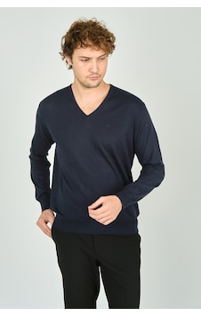 Woolen World Erkek V Yaka Uzun Kollu Yün Kazak 3022 Lacivert Lacivert Woolen World Erkek V Yaka Uzun Kollu Yün Kazak 3022 Lacivert Lacivert