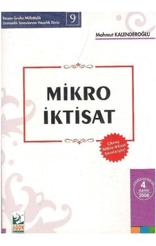 Mikro İktisat (2.El) Mikro İktisat (2.El)
