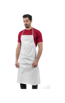 Pvc Beyaz Askılı Önlük Unisex Beyaz Pvc Beyaz Askılı Önlük Unisex Beyaz