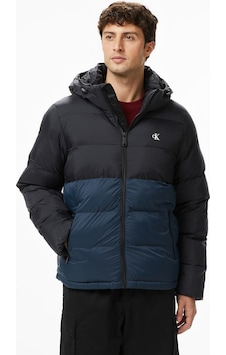 Calvin Klein Nylon Color Bock Puffer Erkek Siyah Montlv04rd527g Calvin Klein Nylon Color Bock Puffer Erkek Siyah Montlv04rd527g