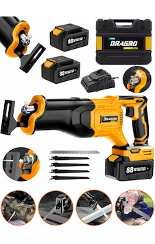 Dragro GRZ-TLK88 Turuncu 88 V 10 Ah Çift Akülü Tilki Kuyruğu Ağaç Dal Kurban Kesim Makinesi 5 Adet Bıçak Şarjlı Dragro GRZ-TLK88 Turuncu 88 V 10 Ah Çift Akülü Tilki Kuyruğu Ağaç Dal Kurban Kesim Makinesi 5 Adet Bıçak Şarjlı