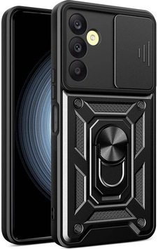 Galaxy A25 Kılıf Magnetik Standlı Kamera Korumalı Zore Sürgülü Vega Kapak Siyah Galaxy A25 Kılıf Magnetik Standlı Kamera Korumalı Zore Sürgülü Vega Kapak Siyah
