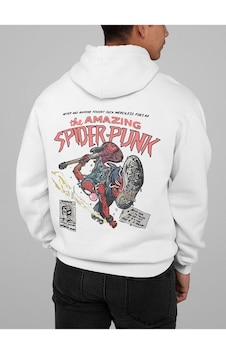 Sevbano The Amazing Spider-man Baskılı Unisex Oversize Örümcek Adam Hoodi Beyaz Sevbano The Amazing Spider-man Baskılı Unisex Oversize Örümcek Adam Hoodi Beyaz