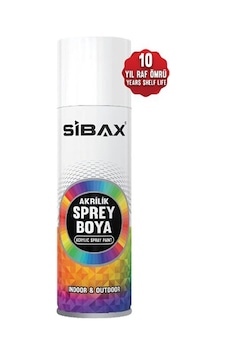 Sibax 250 Ml Akrilik Sprey Boya Mat Siyah Ral9005