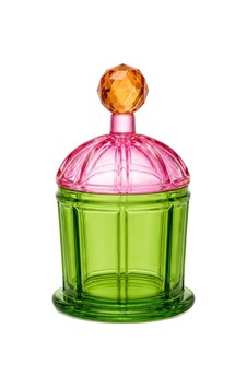 Lumi Kapaklı Kristal Obje-rose Green Lumi Kapaklı Kristal Obje-rose Green