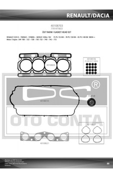 Depomıx Motor Takım Conta Clıo Iı 01 06 Clıo Iıı 05 14 Clıo Iv 12 Symbol Iı 08 14 Logan 04 Sandero 0 Depomıx Motor Takım Conta Clıo Iı 01 06 Clıo Iıı 05 14 Clıo Iv 12 Symbol Iı 08 14 Logan 04 Sandero 0