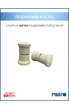 2 Kapılık Duşakabin Topuz Kulp Beyaz Cam Duşakabin Kulpu Beyaz 2 Kapılık Duşakabin Topuz Kulp Beyaz Cam Duşakabin Kulpu Beyaz