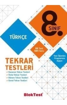 Tudem 8. Sınıf Bloktest Türkçe Tekrar Testleri