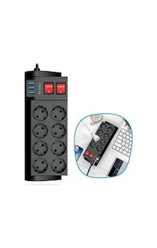 Isıya Dayanıklı Termal Akım Korumalı 2 Metre 16a 4000w 8li Priz Ve 3 Usb Li Uzatma Kablosu 2 M Isıya Dayanıklı Termal Akım Korumalı 2 Metre 16a 4000w 8li Priz Ve 3 Usb Li Uzatma Kablosu 2 M