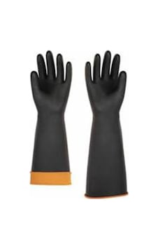 Kauçuk Asit Eldiveni Tırtıklı 30Cm 45Cm 60Cm Kauçuk Asit Eldiveni Tırtıklı 30Cm 45Cm 60Cm