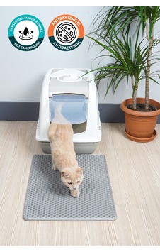 40x55 Cm Kedi Tuvalet Önü Paspası Kedi Kumu Paspası Kedi Matı Açık Gri 40x55 Cm Kedi Tuvalet Önü Paspası Kedi Kumu Paspası Kedi Matı Açık Gri