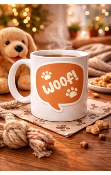 Woof Köpek Temalı Porselen Kupa Model 54 Sevimli Patili Tasarım, Kahve & Çay Kupası, Hayvanseverlere Özel Hediye Renkli Woof Köpek Temalı Porselen Kupa Model 54 Sevimli Patili Tasarım, Kahve & Çay Kupası, Hayvanseverlere Özel Hediye Renkli